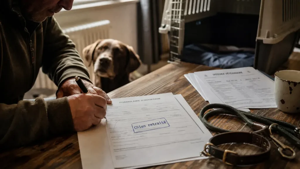 Chien retraite d élevage à adopter : formulaire d’adoption et chien calme