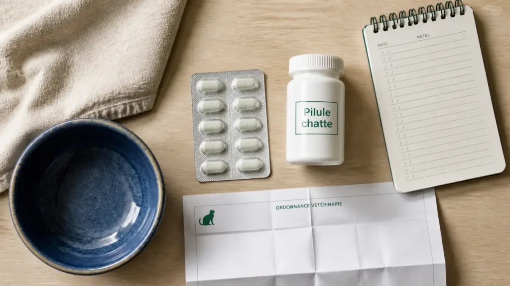 Pilule contraceptive chat : plaquette et ordonnance vétérinaire