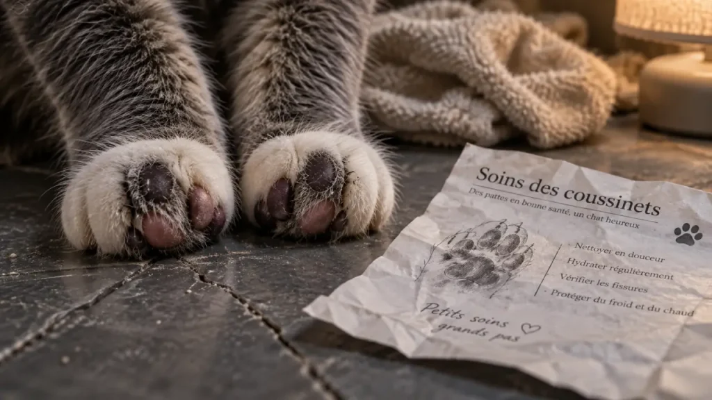 Coussinet des chats : pattes protégées, texture et peau du chat