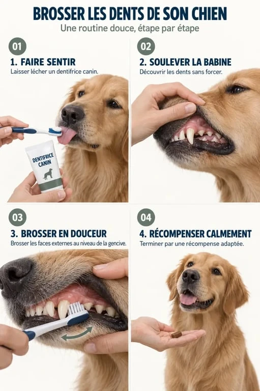 Brossage des dents du chien pour prévenir la mauvaise haleine pour chien